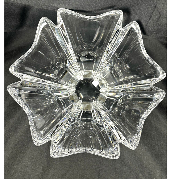 ORREFORS Sweden Crystal Orion Lars Hellsten Bowl Signed Vintage 1980's-10.25" - Picture 3 of 7